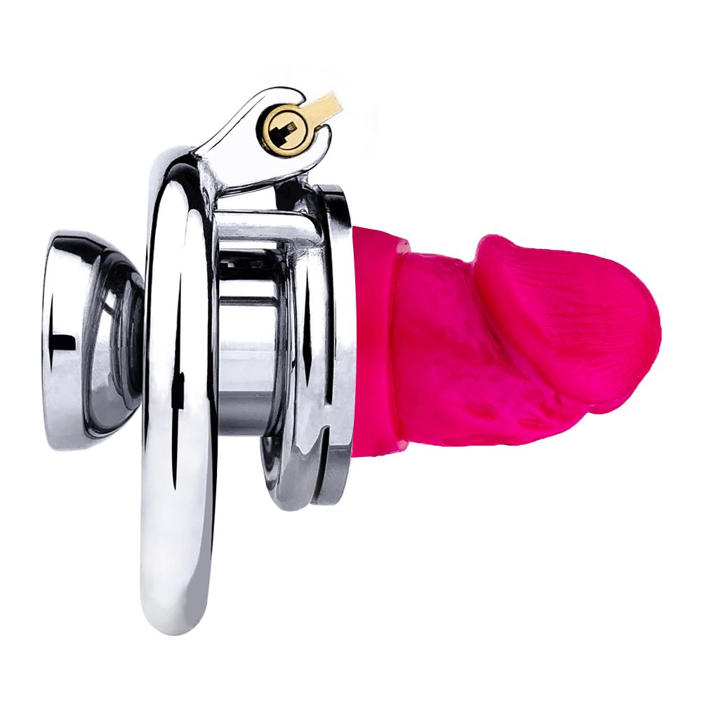 Chastity Cage with Detachable Dildo & Urethral Tube -WeLovePlugs