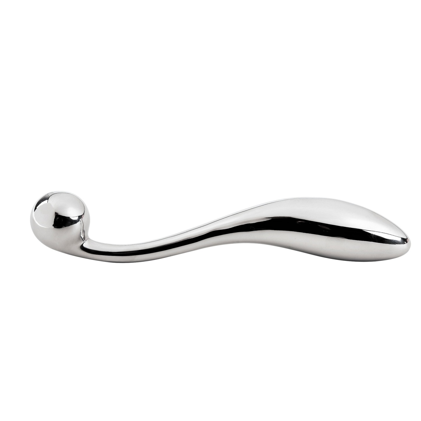 Mirror-Polished Stainless Steel Pull-Ring Anal Dilator Plug - image 5