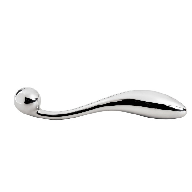 Mirror-Polished Stainless Steel Pull-Ring Anal Dilator Plug - image 5