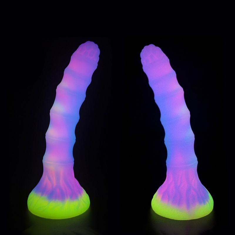 7.08'' Alien Glow In The Dark Dildo with Suction Cup - image 7