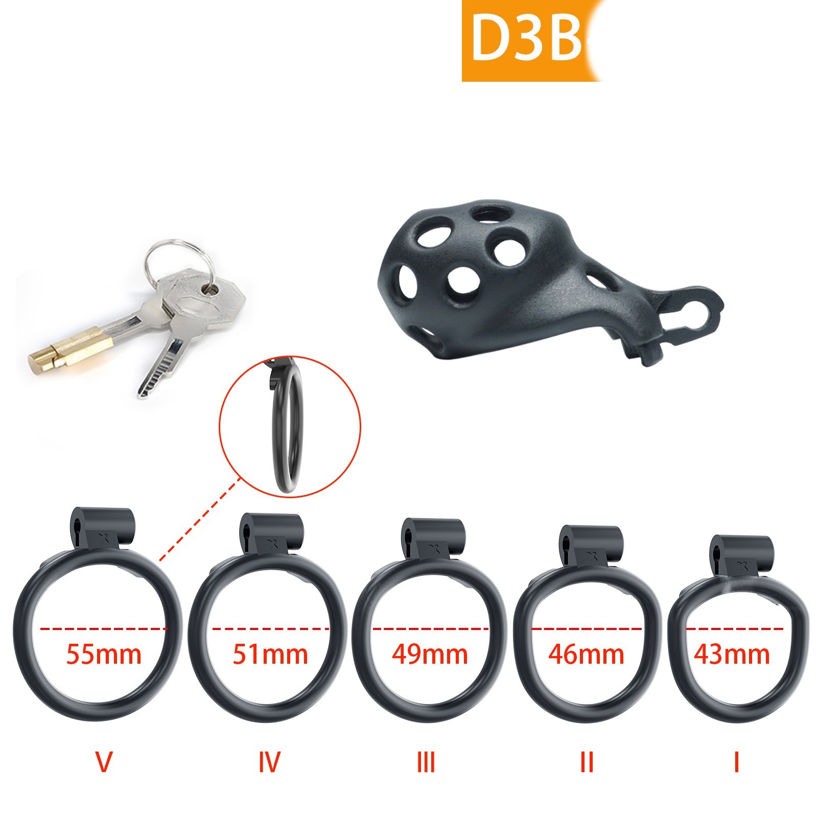 Cobra CB Lock Male Chastity Cage -WeLovePlugs