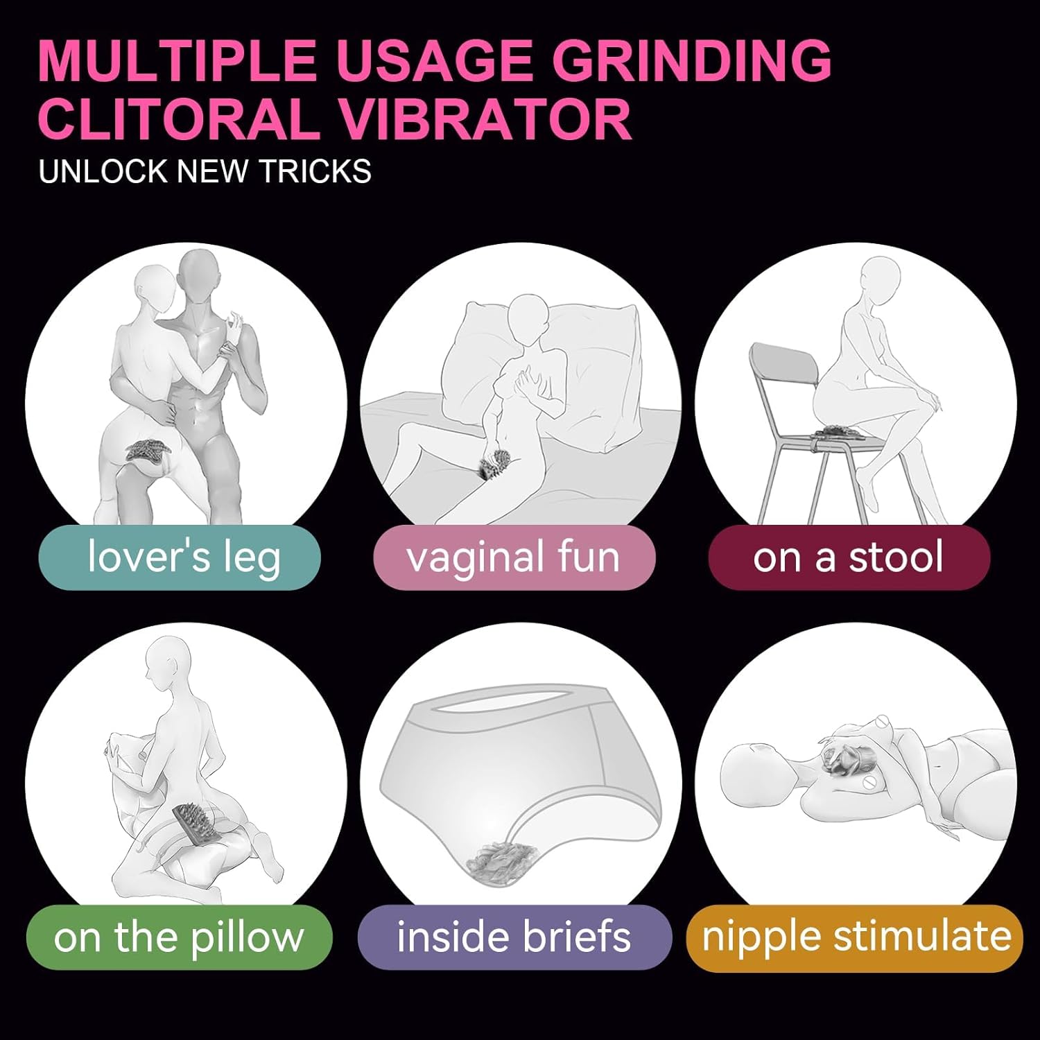 Monster-Inspired Female Grinder – Dual-Action Tongue + Textured Grinding Pad-WeLovePlugs
