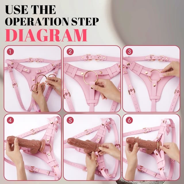 Beginner-Friendly Adjustable Strap-On Harness Kit with Multi-Ring Support System - image 10