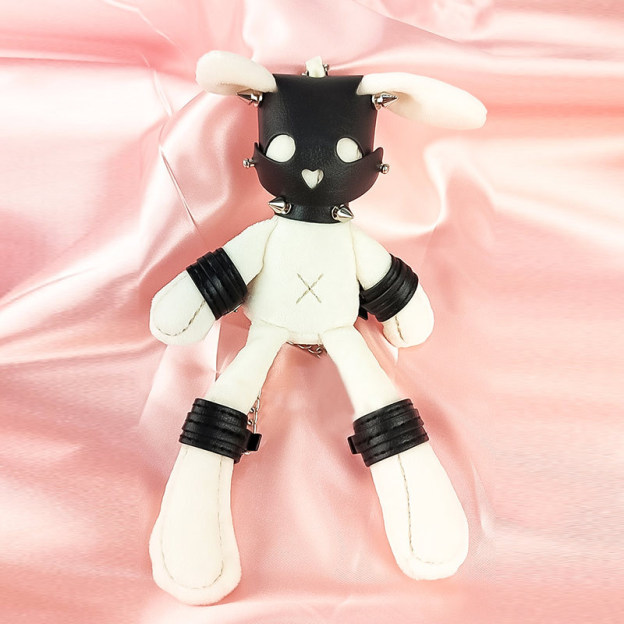 BDSM Bunny Plush Keychain - image 11