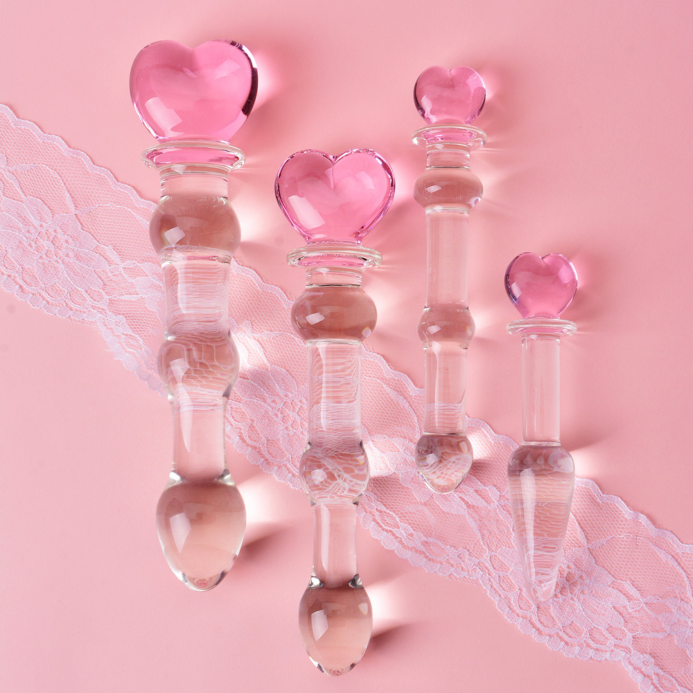 Crystal Glass Pleasure Wand Dildo Anal Plugs -WeLovePlugs