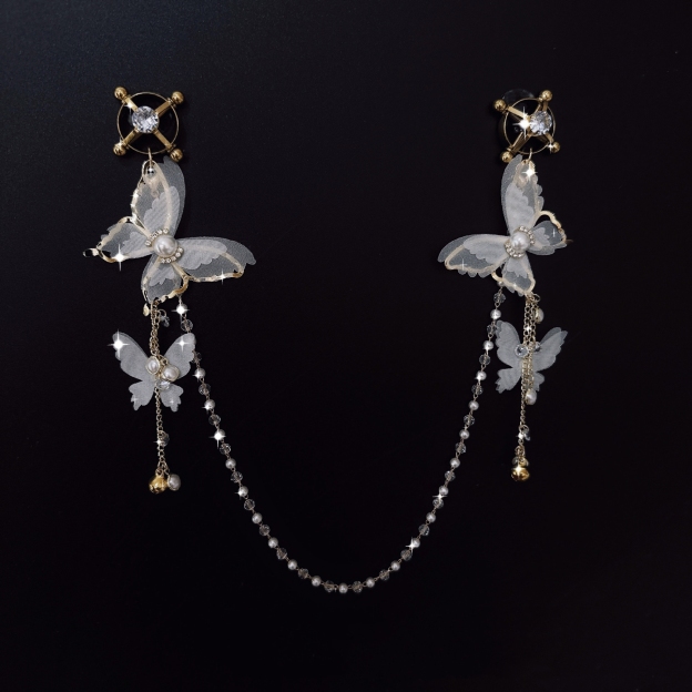 Lace & Discipline: Nipple Clamp & Butt Plug-WeLovePlugs