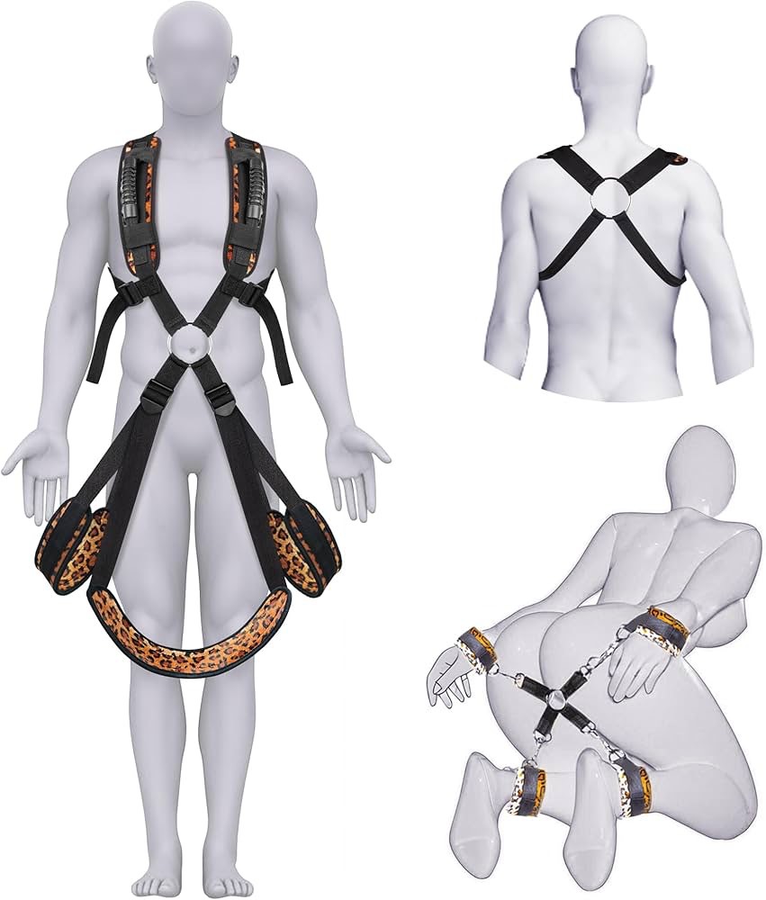 Leopard Print Wearable Sex Swing & Bondage Slave Bdsm Set - image 4