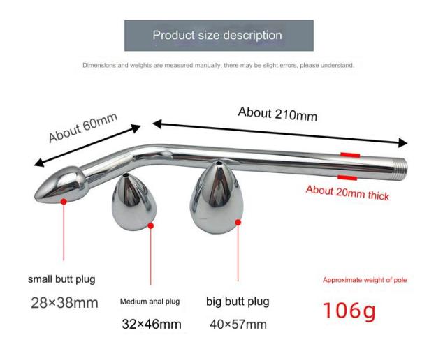 Aluminum Shower Enema Douch Wand and Tube -WeLovePlugs