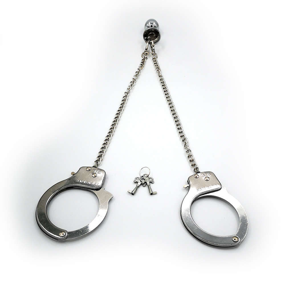 BDSM Handcuffs with Butt Plug