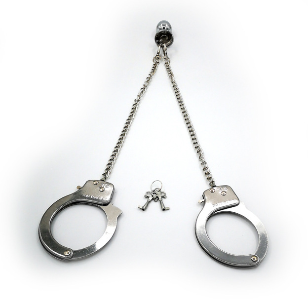 BDSM Handcuffs with Butt Plug