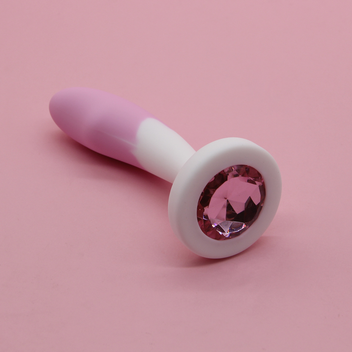 Crystal Base Silicone Anal Butt Plug-WeLovePlugs