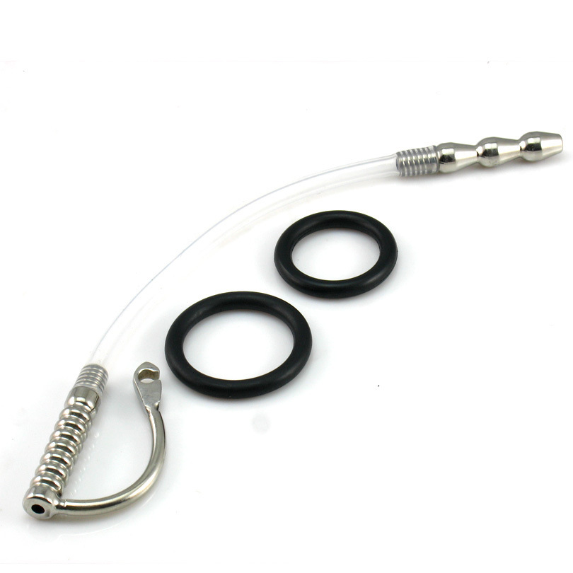 Stainless Steel Beginner Dilator 11'' with 1.18"/0.98" Rings-WeLovePlugs
