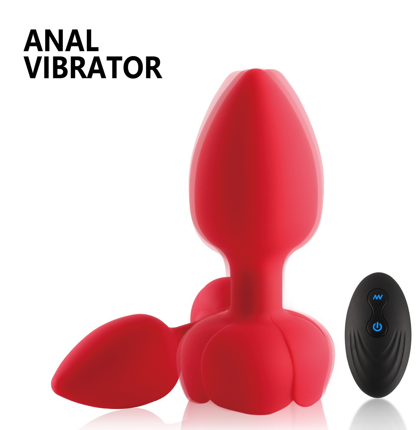 Rose Light Up Remote Butt Plug With 10 Vibrating Mode -WeLovePlugs