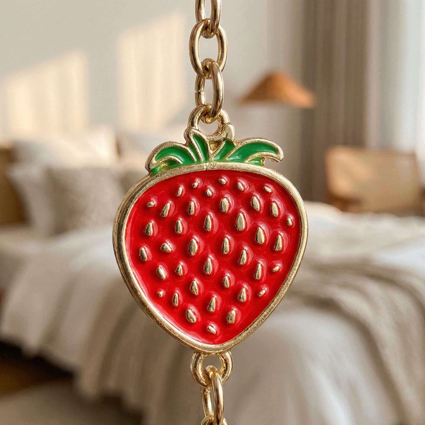 Cute Strawberry Nipple Clamps With Adjustable Dual Clip Design - image 3