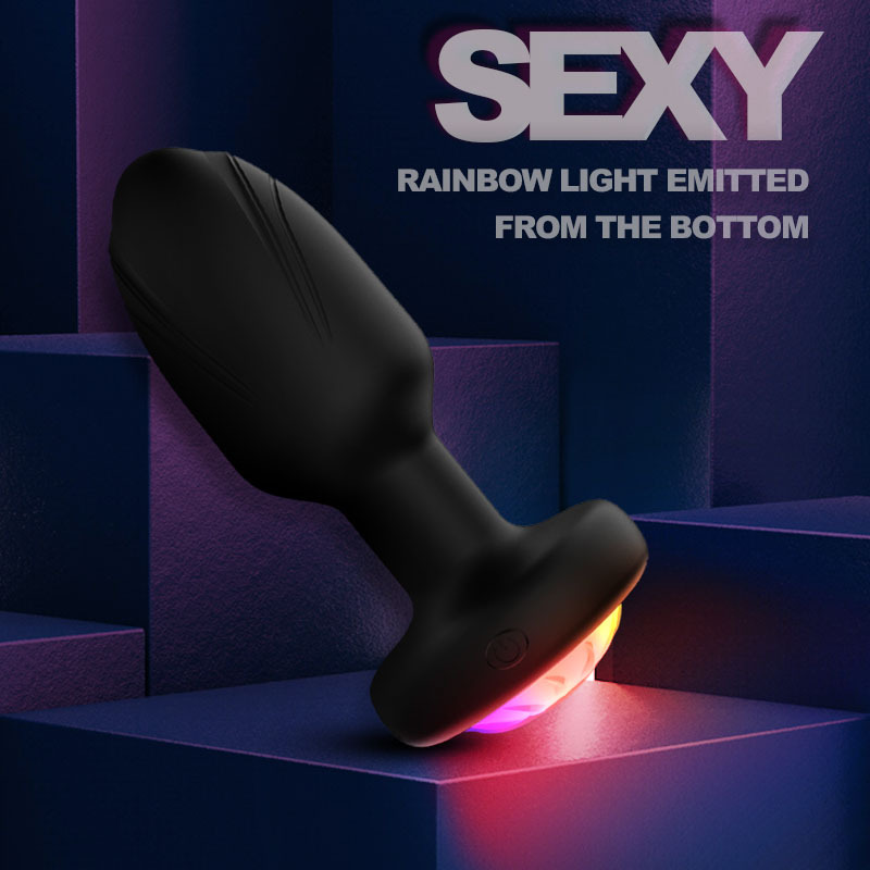 Light Up Vibrating 360° Rotating Butt Plug -WeLovePlugs