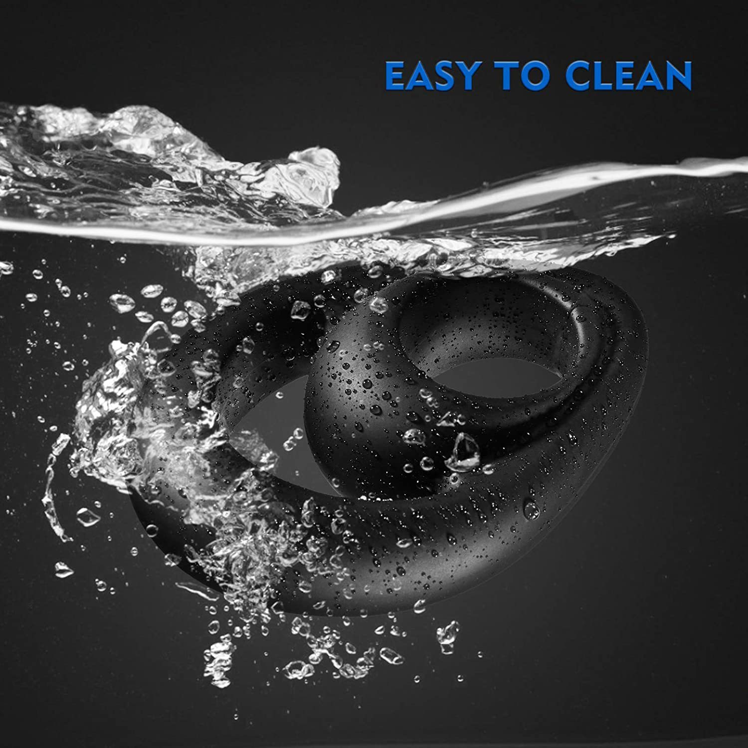 Double Cock Ring for Men – Stretchy Silicone Erection Enhancer & Delay Ejaculation Support-WeLovePlugs