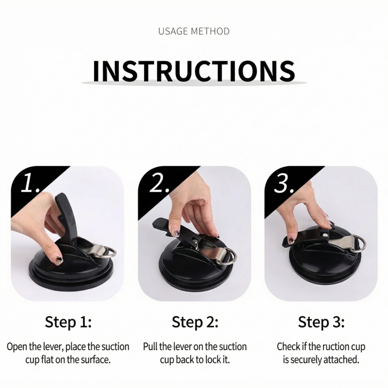 Adjustable Suction Cup Wrist Cuffs – Soft PU Material with Secure Chain Connection - image 4