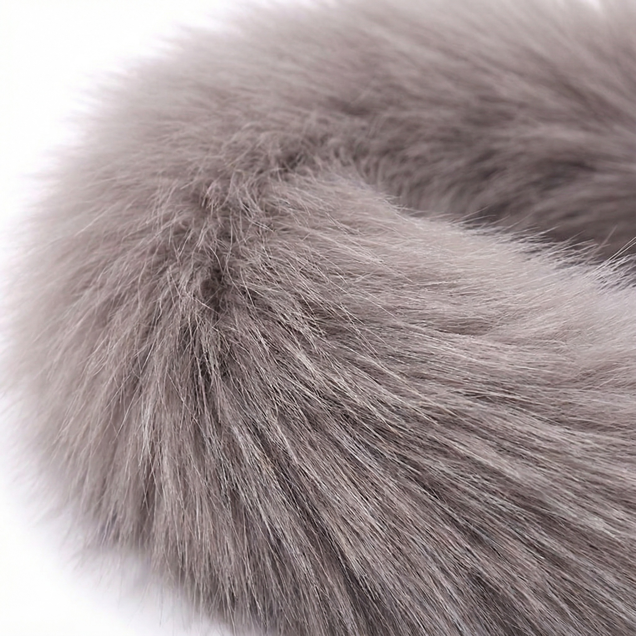 Gray Fox Tail Butt Plug • 18.1 Inch Tail - image 2