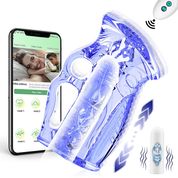 Open-Ended Male Stroker with 3D Beaded Penis Sleeve – Manual & Vibrating Versions Available