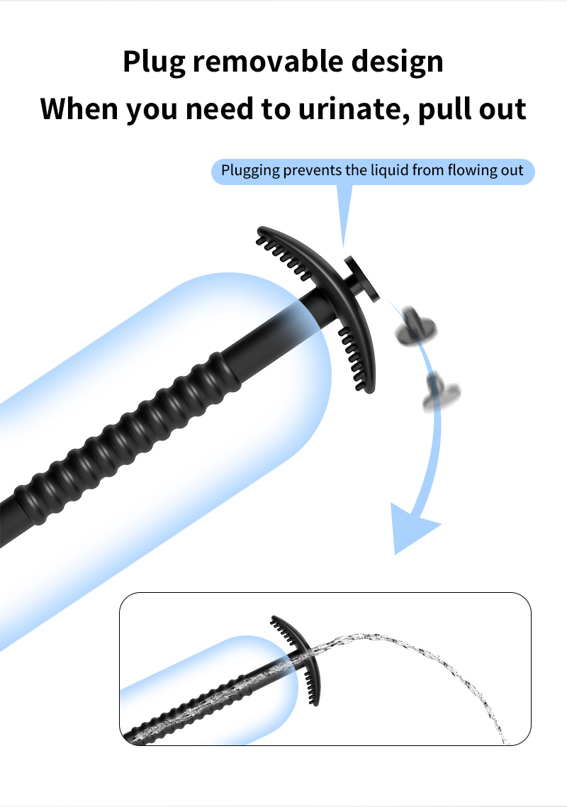 Silicone Urethral Exploration Plug with Syringe-WeLovePlugs