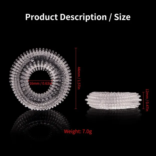 Silicone Spiky Cock Ring 