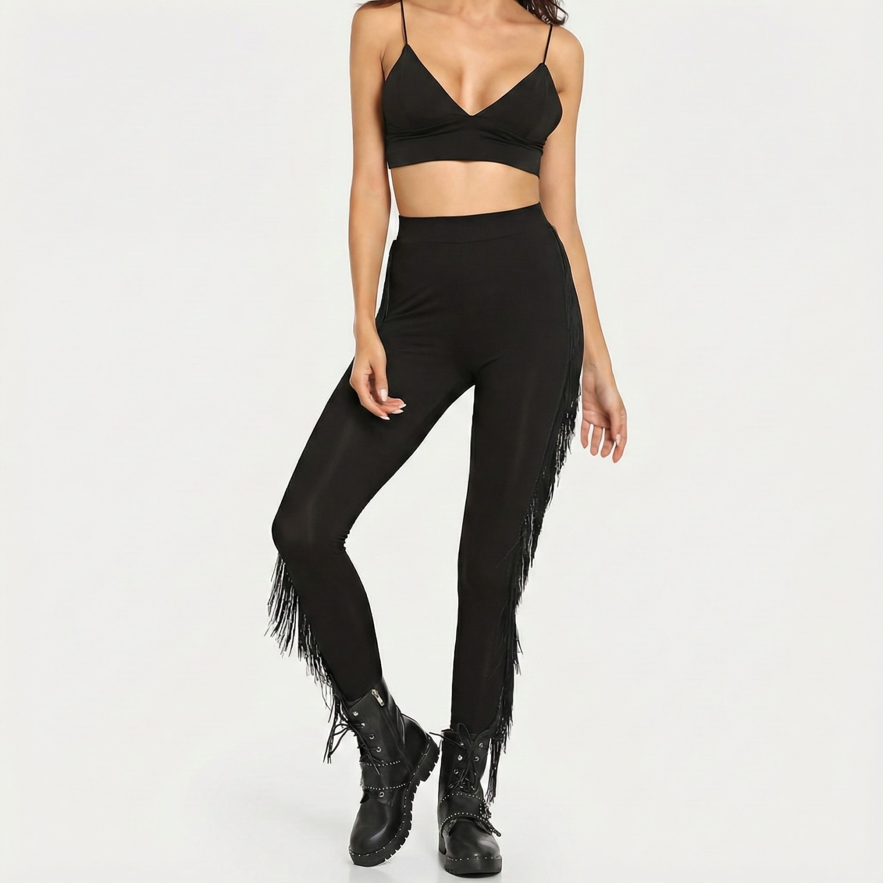 Rhinestone Fringe Legging - image 5