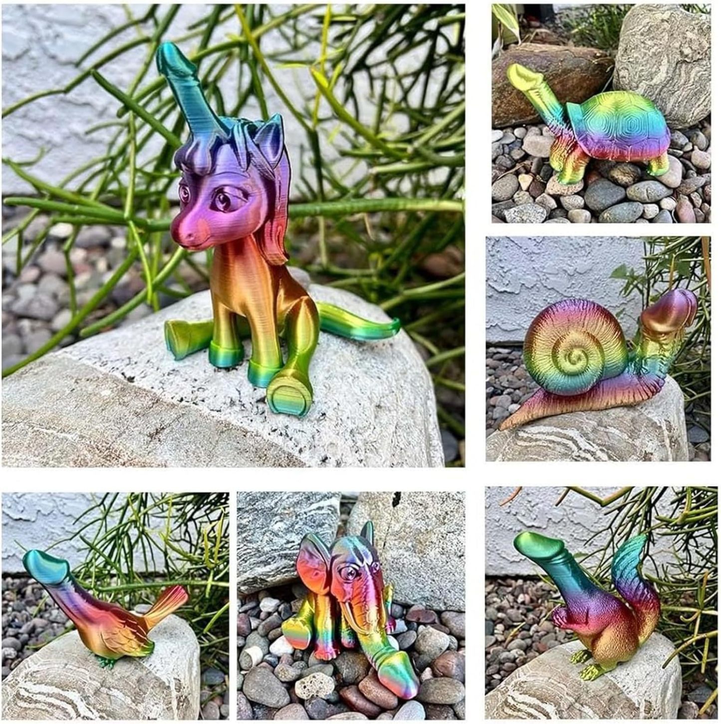 Funny Animal Dick Dildo Statues - Cock Ornaments for Adults
