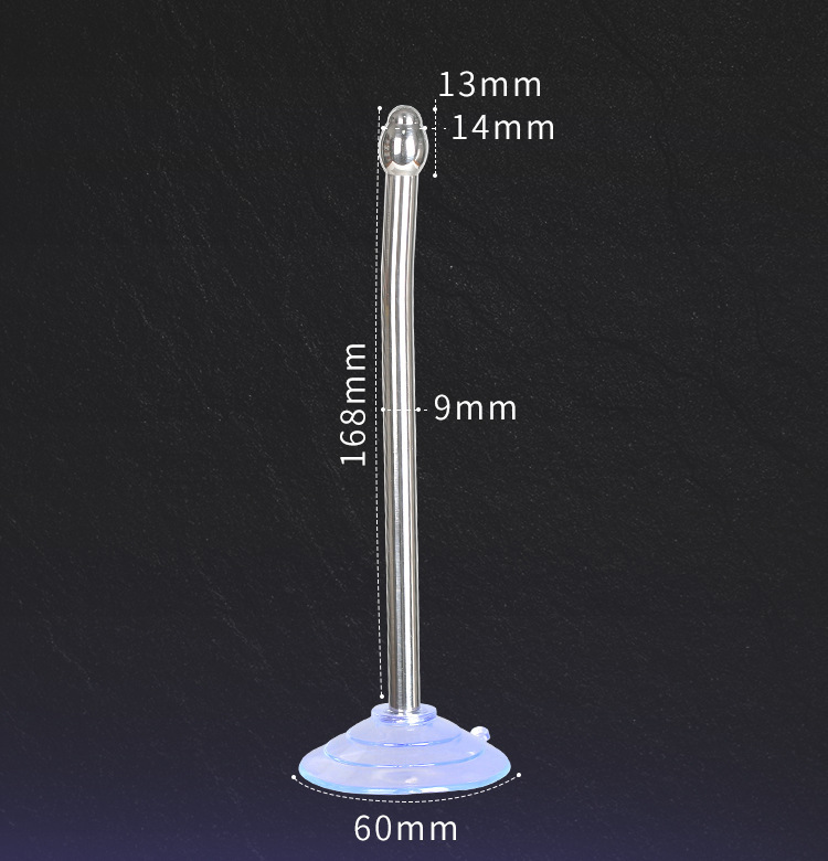 Urethral Sound with Suction Cup Base -WeLovePlugs