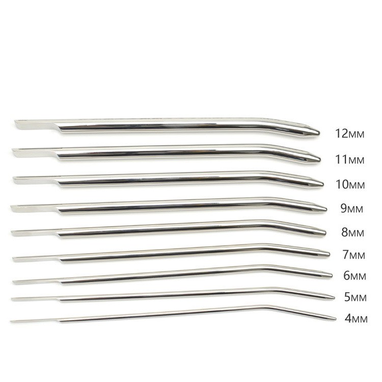 Male Urethral Beads Sound Stainless Steel Urethral Plug 4mm-12mm 