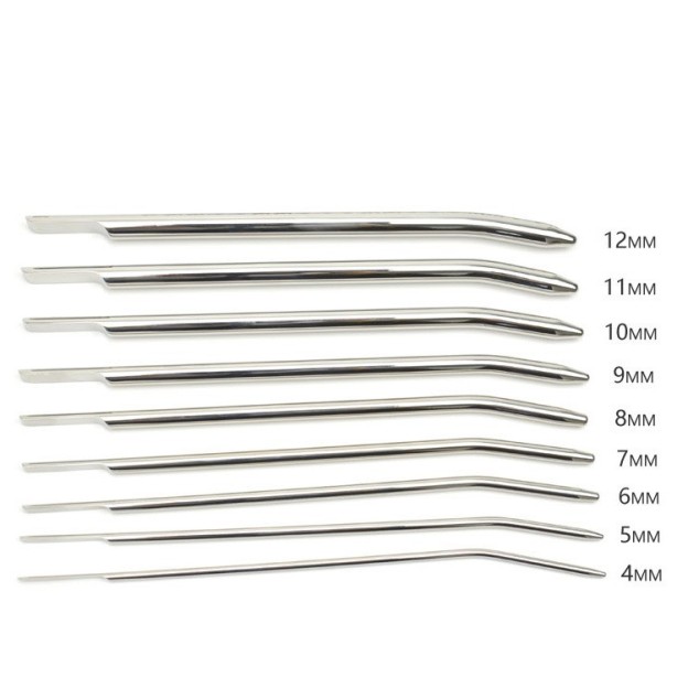 Male Urethral Beads Sound Stainless Steel Urethral Plug 4mm-12mm 