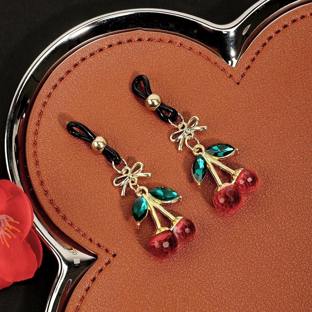 Cherry Nipple Rings (Non-Piercing) - image 3