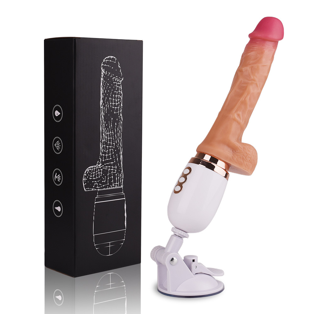 Auto Thrusting Dildo with Remote – 10 Vibration & 3 Pulsation Modes, Hands-Free Fucking Machine-WeLovePlugs