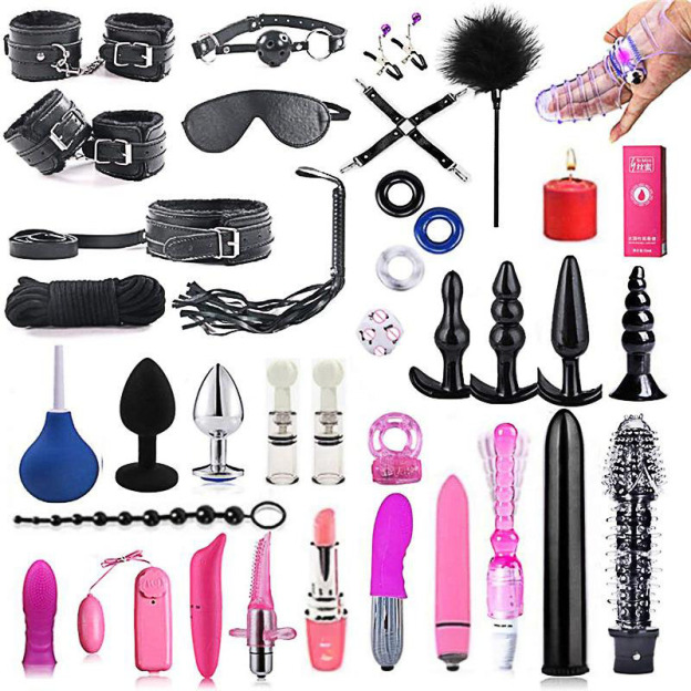 BDSM Bed Straps Restraints Sex 38 Pcs Set-WeLovePlugs