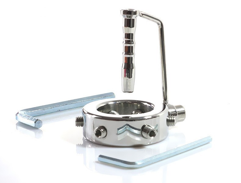 Kali's Teeth Spike Glans Penis Ring Dialator with Urethral Penis Plug  -WeLovePlugs