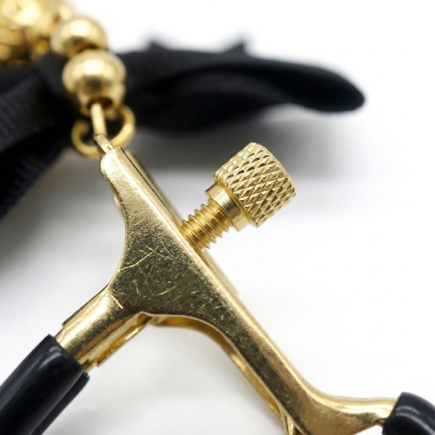 Metal Alligator Clamp Set with Bells & Bow Accents - image 8