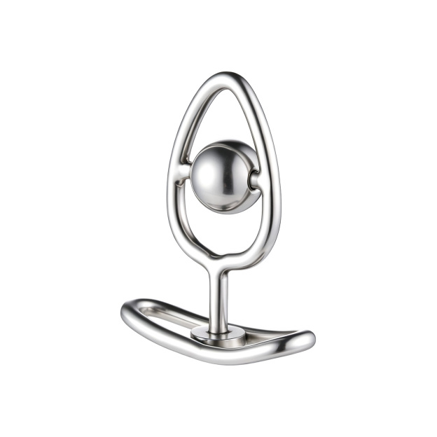 Hollow Metal Butt Plug with Intimate Center Bead - image 4