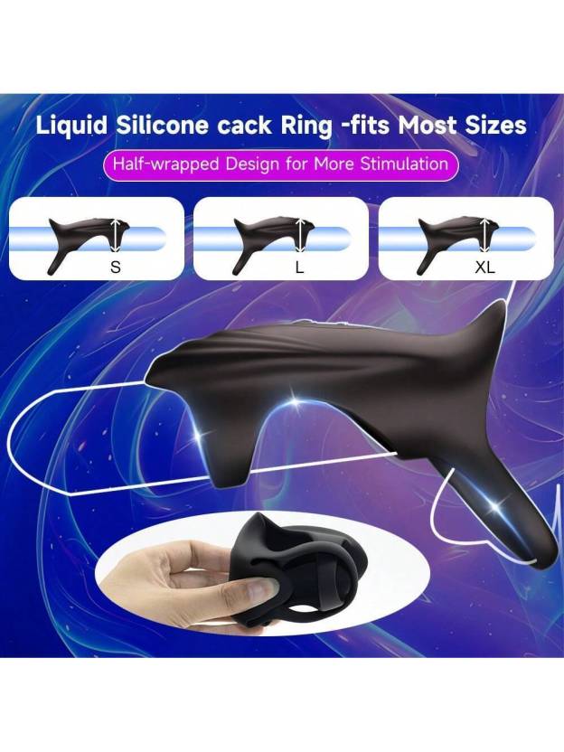 Powerful 10 Vibrations Penis Ring Vibrator APP Control -WeLovePlugs