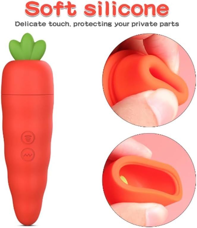 Dual-Pleasure Carrot Vibrator-WeLovePlugs