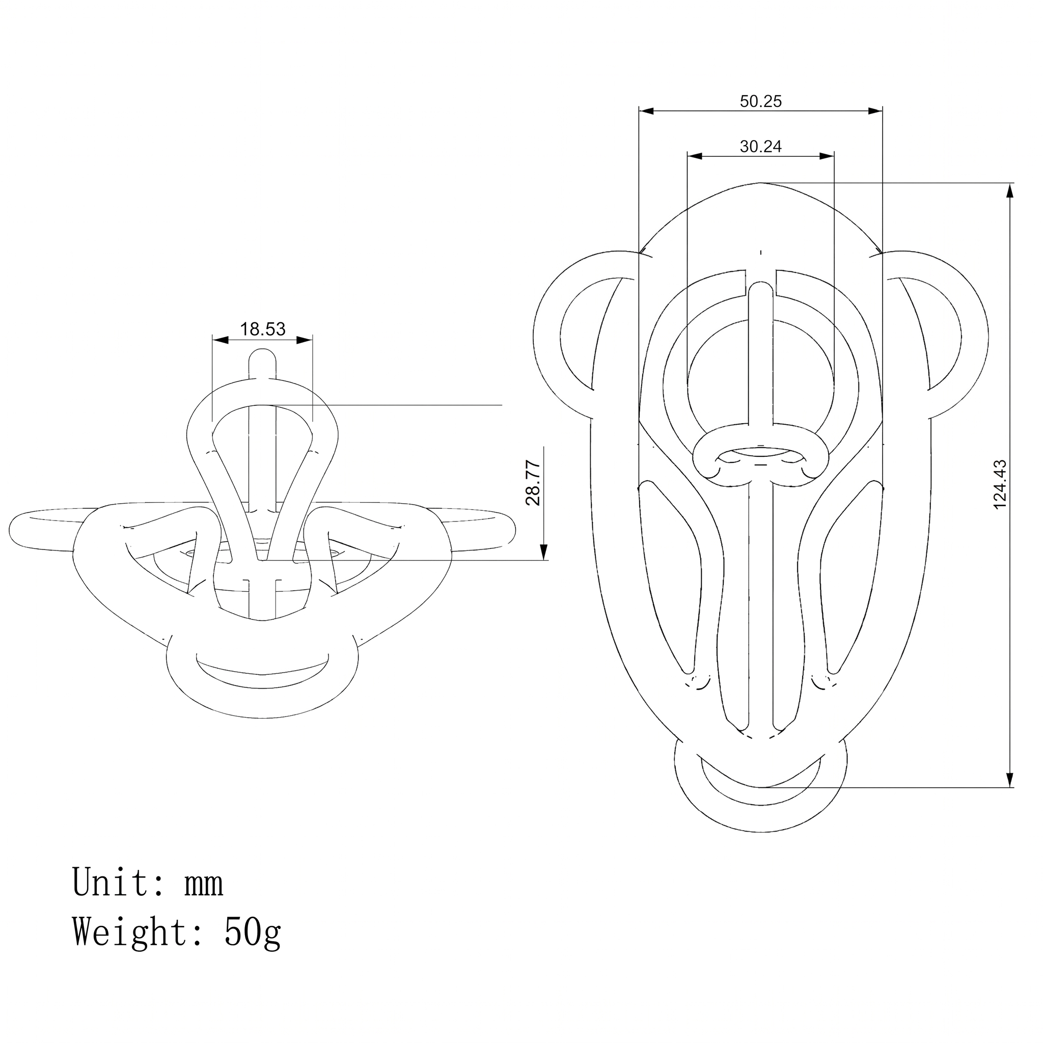 Blush Aura Resin Chastity Clamp - image 3
