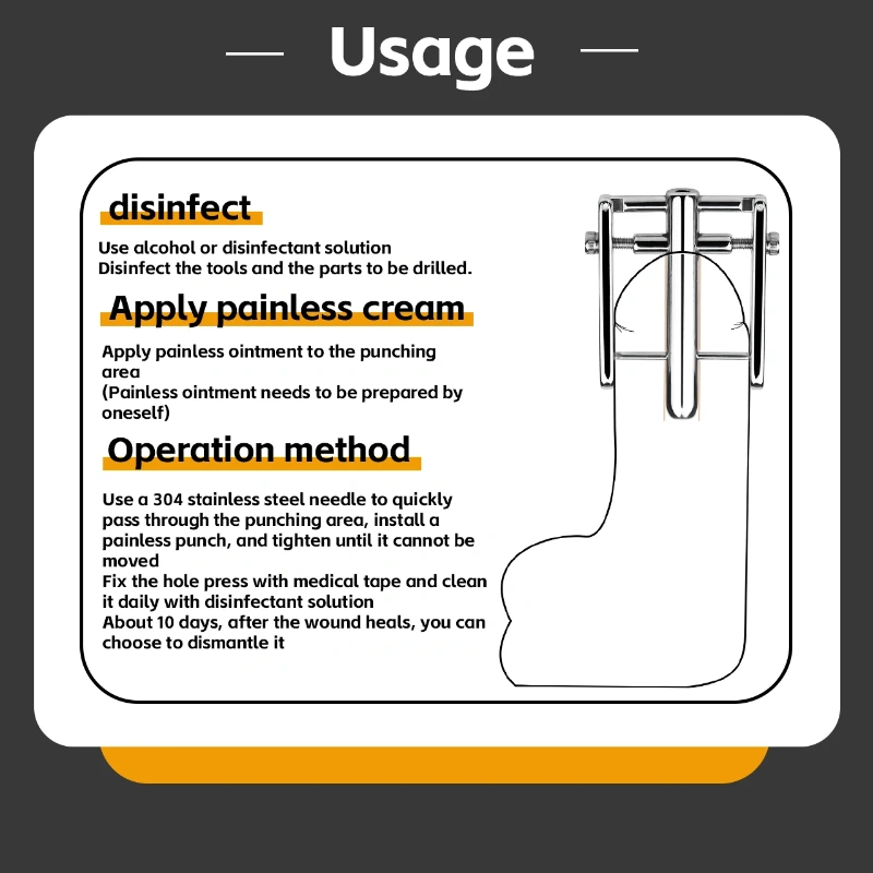 Stainless Steel Piercing Tool Urethral Sounding Penis Expander-WeLovePlugs