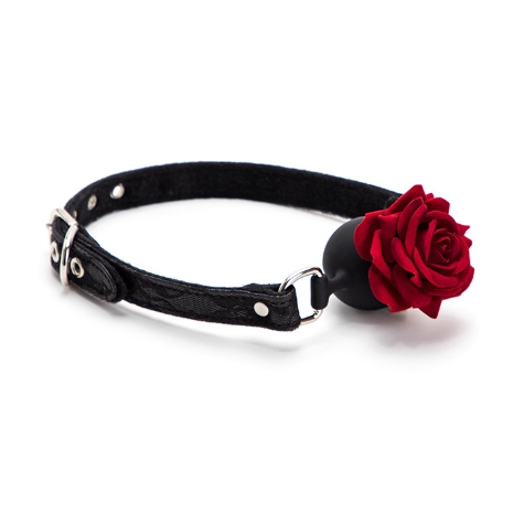 Breathable Rose Ball Gag – Bondage Mouth Gag for Couples & BDSM Play