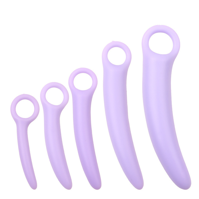 5-Piece Silicone Vaginal Dilator Set – Progressive Pelvic Floor Training Kit - Light Purple - image 4