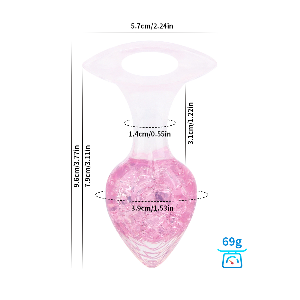 Crystalix Silicone Anal Plug-WeLovePlugs