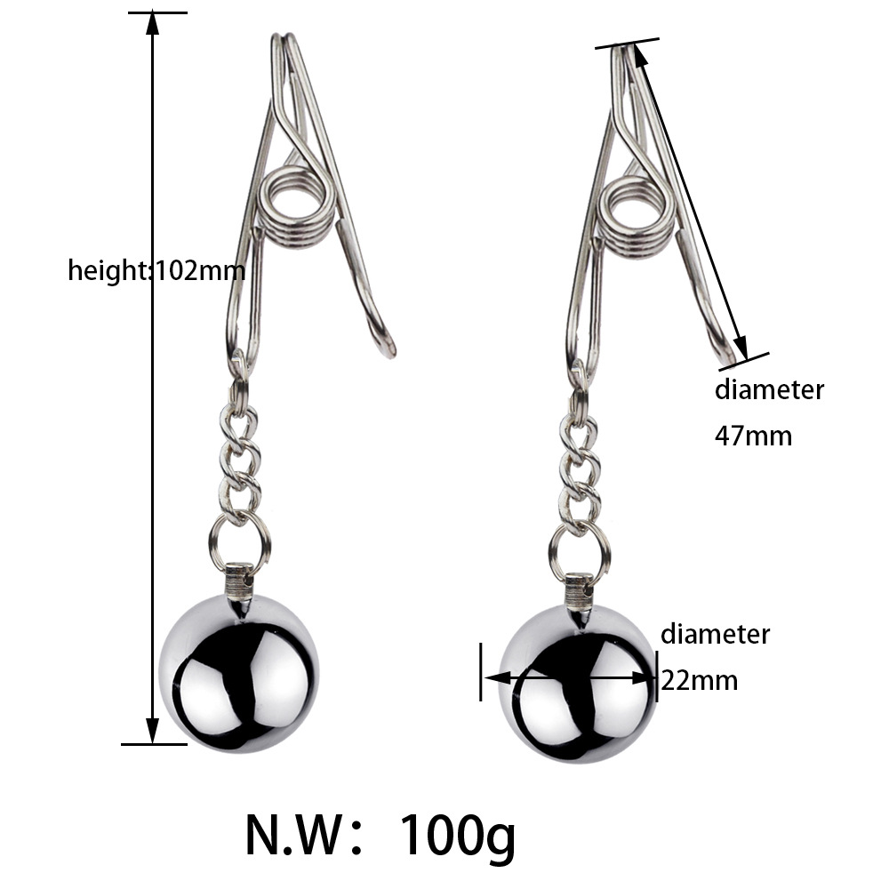 BDSM Stainless Steel Nipple Clamps Nipple Clips 