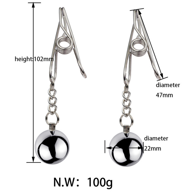 BDSM Stainless Steel Nipple Clamps Nipple Clips 