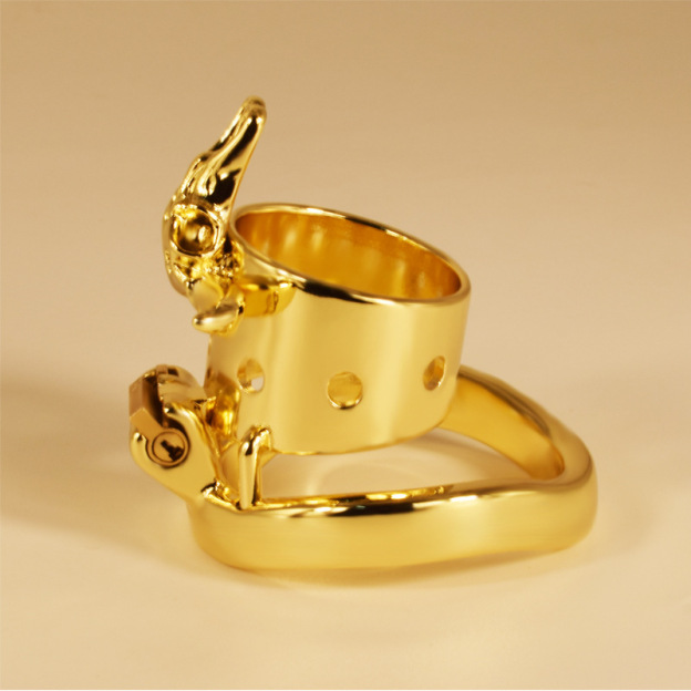 Golden Bull Chastity Cage -WeLovePlugs