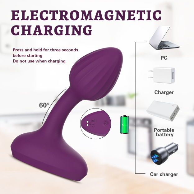 SilkyTouch Remote Control Vibrating Anal Butt Plug-WeLovePlugs