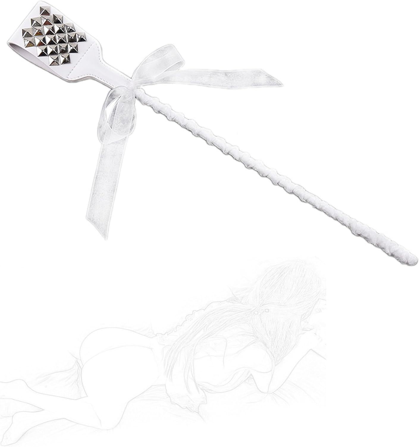 Velvet Touch Leather Sensation Flogger - White - image 2