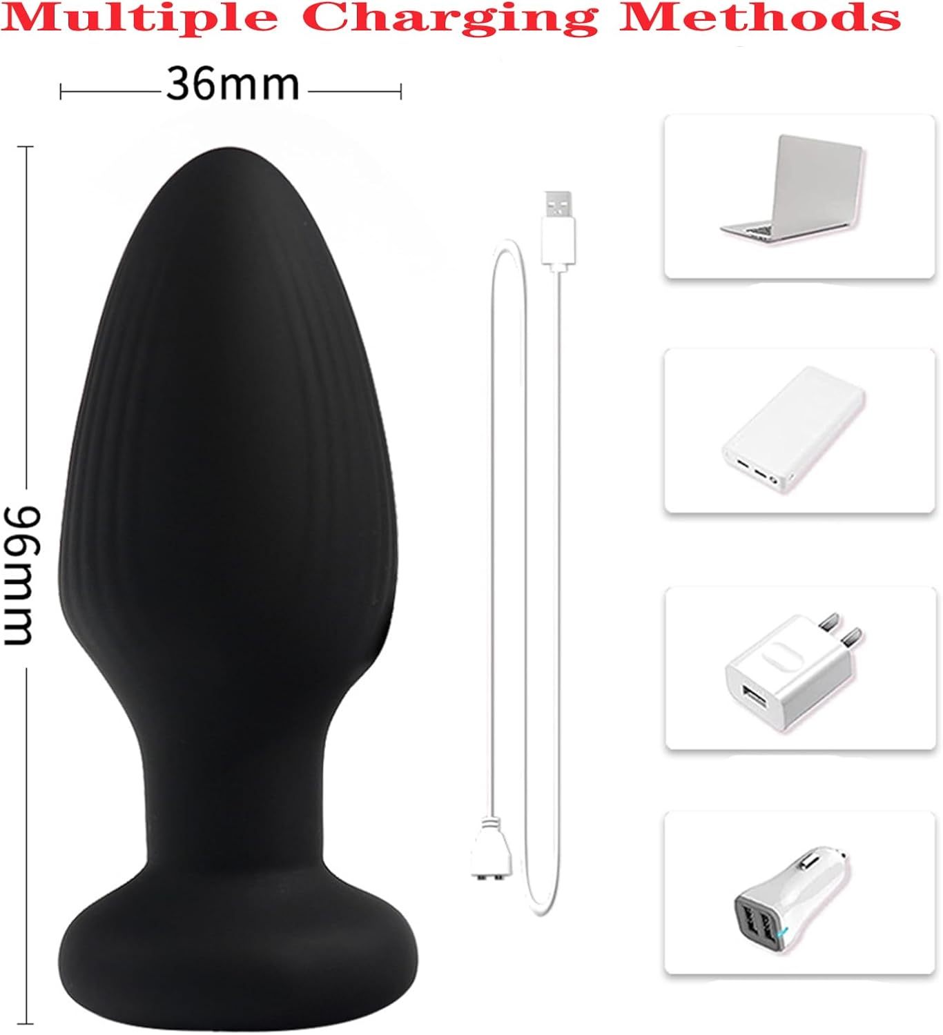 Multicolor Fox Tail Light Up Butt Plug with Remote