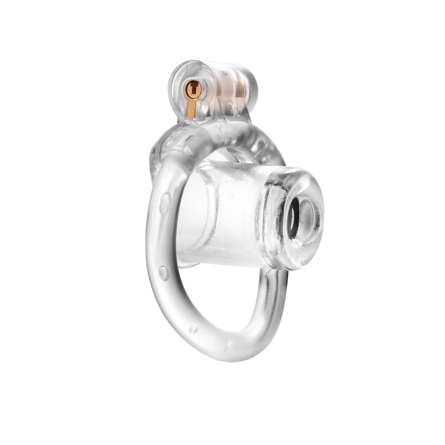 Narrow Sissy Chastity Cage With 4 Sizes Rings And Invisible Lock-WeLovePlugs